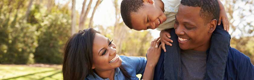 Parents with Toddler in the Park